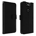 Miniatyrbillede 1 af 4: Flip lommepung etui, tyndt cover Asus ZenFone 6, silikone skal - Sort