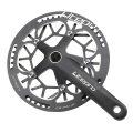 Miniatyrbild 2 av 5: Vikbar cykelkedjehjulsskydd 52T Cykelkedjehjulsskydd CNC 130BCD Skyddsplatta Vevarm Kedjehjulsskydd Svart