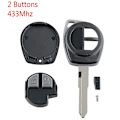 Miniatyrbillede 1 af 5: Bil Smart Fjernbetjening Nøgle 2 Knapper Passer Til Swift Sx4 Alto Jimny Vitara Splash 2007-2013 433Mhz