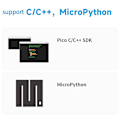 Miniatyrbilde 4 av 4: For Raspberry Pi Pico RP2040 Utviklingsplate 1,28\" Rund LCD-Skjerm
