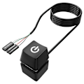 Miniatyrbillede 2 af 2: Pc Tænd/Sluk-Knap Computer Tænd/Sluk-Switch Pc Skrivebords Tænd/Sluk-Switch Computer Host Knap