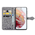 Miniatyrbillede 3 af 5: Samsung Galaxy S21 Fe Etui Læder Wallet Cover Præget Mandala Magnetisk Flip Beskyttelse Stødsikker - Violet