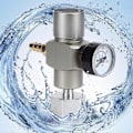 Pikkukuva 4 / 4: CO2 2-in-1-sovitin Mini Soda CO2 -kaasunsäädin Paineenmittarilla, 3/8\" - TR21.4 -sovittimella Sodastreamille