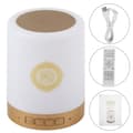 Portable Bluetooth Quran Speaker with Touch LED Light and Wireless Remote Control, 8GB MP3, 16 Languages