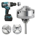 Miniatyrbilde 2 av 5: Uavhengig dreiebenk chuck reversibel kjeve sinklegering mini dreiebenk tre kjeve chuck M12*1 chuck hånd elektrisk drill koblingsstang elektroverktøy