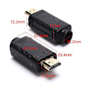Miniatyrbillede 3 af 5: HDMI 2.0 Adapter Connector Breakout til 20p Terminalbræt med Husskal Shytmv