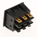 Pikkukuva 3 / 5: 2x Kcd3 9-nastainen Punainen Led-valoinen Kytkimen Vaihdin Neliö Push-in AC 16a/30a 250v Uusi