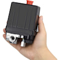 Miniatyrbillede 5 af 5: Kompressor Tryk Switch, 90-120 PSI, 240V, 4 Udgange, Sort