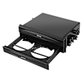 Miniatyrbillede 1 af 5: Bil Auto Single Din Radio Lomme, Universal Cd Radio Lomme Drikkekop Holder Opbevaringsboks Sort