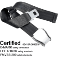 Miniatyrbild 2 av 5: Bältesförlängare för flygplan E4-certifierad, justerbar från 15,2 cm till 81,3 cm