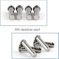 Miniatyrbilde 3 av 3: 4 stk. Enkelt Huls Klemmestift 4mm X 40mm 304 Rustfritt Stål M4 Klemmestift (a-5-f6)