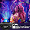 Miniatyrbillede 3 af 5: Stjernehimmel Projektor, Led Galaxy Projektor Planetarium Projektor Lampe, Galaxy Projektor Børnenatlampe med Stemme/Bluetooth Kontrol, Led Stjerne Pr