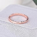 Miniatyrbillede 3 af 5: Rose Gold Sød Bi Bikube Ring Minimalistisk Kvinder Geometrisk 3PCS Sæt Skinnende Cubic Zirconia Diamant Hexagonal Ring Bryllupsdag Evighedsring (