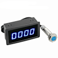 Miniatyrbild 2 av 4: 4 Digital LED Varvräknare RPM Hastighetsmätare + Hall Proximity Switch Sensor NPN