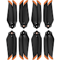 Miniatyrbillede 1 af 4: (4 Par Orange) Dji Mavic Air 2/Mavic Air 2s Uav Prop Lav Støj Propeller Hurtig Udløsning Propeller Tilbehør Blad Farvet Uav Propeller Blad