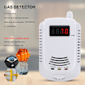 Miniatyrbillede 3 af 5: Lækagedetektor Analysator Kulmonoxid Sensor LCD Digital Display Naturlig 2 i 1 Alarm System, EU