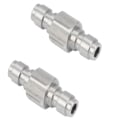 Miniatyrbillede 1 af 5: 2 stk Luft Pcp Dobbelt Ende Han Quick Disconnect Adapter Rustfrit Stål Dobbelt Han Fyld Nippel