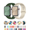 Miniatyrbild 2 av 6: Silikonrem för Apple Watch Band 45mm 44mm 42mm 49mm 41mm 40mm 38mm armband iwatch Series 8 7 9 SE 4 3 5 Ultra 6 Si Pink Sand Si Pink Sand