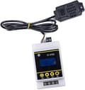 10A LCD DIN-skena Digital Display Termostat Temperatur Fuktighetskontroller med Sensor Dubbelkanal Relämodul