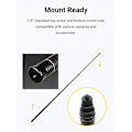 Miniatyrbillede 5 af 5: Ultra-Lang Kulfiber Usynlig Selfie Stick Justerbar forlængelsesstang Til Insta360 ONE X2 / ONE R / ONE X selfie stick