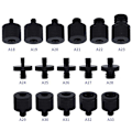 Miniatyrbillede 3 af 5: 4 stk. Skrue Adapter A18 1/4 Hun til M4 Han Skrue