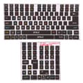 PVC Keyboard Stickers - Decorative Keyboard for Desktop Computer with 84-108 Keys