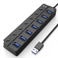USB 3.0 Hub 5 Gbps 7-Port with Individual On/Off Buttons