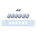 Miniatyrbillede 1 af 5: Ethernet Patch Panel Cat5e 6 Port RJ45 Vægmounted & Rackmonteret Keystone Jack Modul
