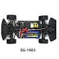 Miniatyrbillede 2 af 5: 8 stk. Øvre & Nedre Arm foran til SG 1603 SG 1604 SG1603 SG1604 1/16 RC Bil Reservedele Tilbehør