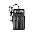 Miniatyrbillede 1 af 5: Hurtig opladning 3-bays 18650 Batterilader USB Smart Universal Genopladelig Batterilader til 3.7V Li-ion TR IMR 14500, 16340, 16650, 18350 osv. Batterier