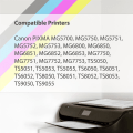 Miniatyrbilde 3 av 5: 3 sett med 5 blekkpatroner for å erstatte Canon PGI-570 & CLI-571 Kompatible/ikke-OEM fra Go Inks (15 blekkpatroner)
