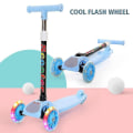 Miniatyrbilde 4 av 5: BarneScooter med 3 Lysende Hjul, Sammenleggbar Scooter med Høydejustering, BarneKickScooter for Utendørs Trening, Leke for Barn 3-12 år