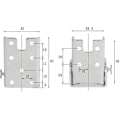 Miniatyrbilde 2 av 4: (4 stykker) Foldbar ramme, selvlåsende hengsel, foldbare bordbein, foldbart arbeidsbenk-yvan