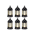 Miniatyrbillede 1 af 5: 6 STK Mini Ramadan Candle Mubarak Lanterne LED Eid Mubarak Lanterne Måne Stjerne Lys Bordpynt