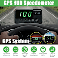 Miniatyrbild 3 av 5: Digital GPS Speedo Speed HUD Head Up Display Hastighetsmätare Universal KMH MPH