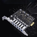 Pikkukuva 5 / 5: USB 3.2 ja Type C PCI-E laajennuskortti PCIE USB-ohjain 6 porttia + 2 porttia USB-C 3.2 PCI-E kortti A
