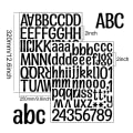 Miniatyrbilde 2 av 3: 6 Ark med Brevkassebrev-klistremerker Bokstaver Dekaler DIY Selvklebende Bokstavklistremerker