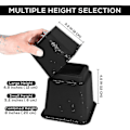 Miniatyrbillede 2 af 5: 8 stk. Premium Justerbare Møbelforhøjere (4 Høje og 4 Lave) - Robust Forhøjer med Pladsbesparende Design - Seng, Bord, Stol eller Sofa