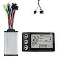 Miniatyrbillede 1 af 5: S866 Kontrollerpanel Dashboard+36V 350W Sinusbølge Kontroller Elektrisk Cykel LCD Display til E-cykel