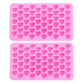 Non-stick heart-shaped silicone chocolate mold - 55 cavities