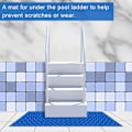 Miniatyrbild 5 av 5: 0,9x1m Stegstegsmatta för Pool, Stegmatta för Pool Stegskyddsmatta för Pool Halkfri Stegmatta Stegstegsmatta för Pool (Blå)