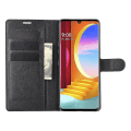 Miniatyrbillede 4 af 5: Litchi Skin Wallet Læder Stand Case til LG Velvet tao