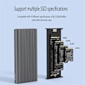 Miniatyrbild 3 av 5: RGB Dual Protocol M.2 Hårddiskkabinett Nvme/Ngff Universal Gen2 10Gbps Phantom Solid State Driv