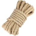 Miniatyrbillede 1 af 5: 2 pakker, jute reb hamp reb tykkelse 1,5 mm, længde 120 m, til DIY