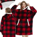 Fleece hettegenser XXL - Varm oversized fleece med hette