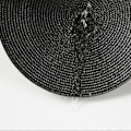 Pikkukuva 5 / 5: Pyöreät tabletit, 6 kpl, 38 cm, musta, pestävät lämmönkestävät tabletit, muoviset tabletit keittiöön, ruokapöytään, juhliin, häihin