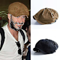 Pikkukuva 1 / 3: 2 kpl Miesten Newsboy-lippis Herringbone Baker Boy Cabbie Litteä Hat Retro Newsboy-lippis