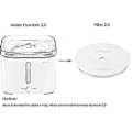 Miniatyrbillede 4 af 5: Petkit Filterpatron 5 stk. Kompatibel med Eversweet 2.0 & 3.0 & Cybertail Vanddispensere-c