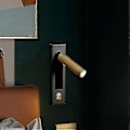 Miniatyrbillede 4 af 5: Læselamper, Sengegavl Væglampe Læselampe Indbygget Kontakt Væg til Stue, Soveværelse