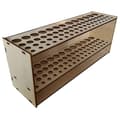 Penselhållare 67 hål Trä Målarpenna & Pensel Organizer Rack Självmontering